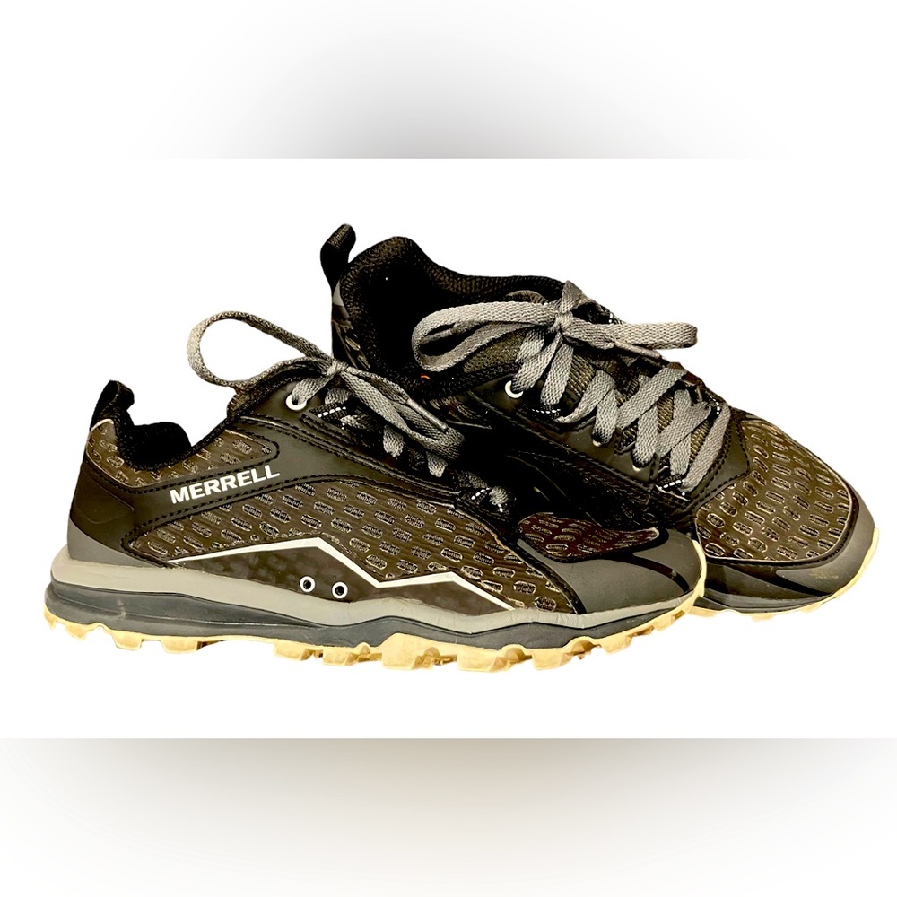 Merrell All Out Crush Black and Gray Trail Running Shoes Woman's Size 7 J35734